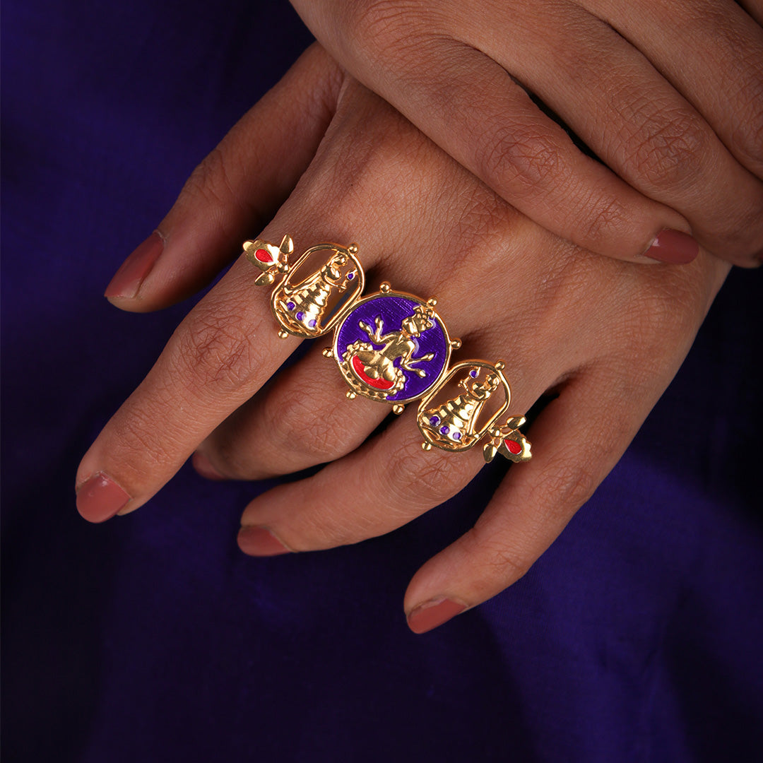 Radhe Shyam Silver Finger Ring By Moha