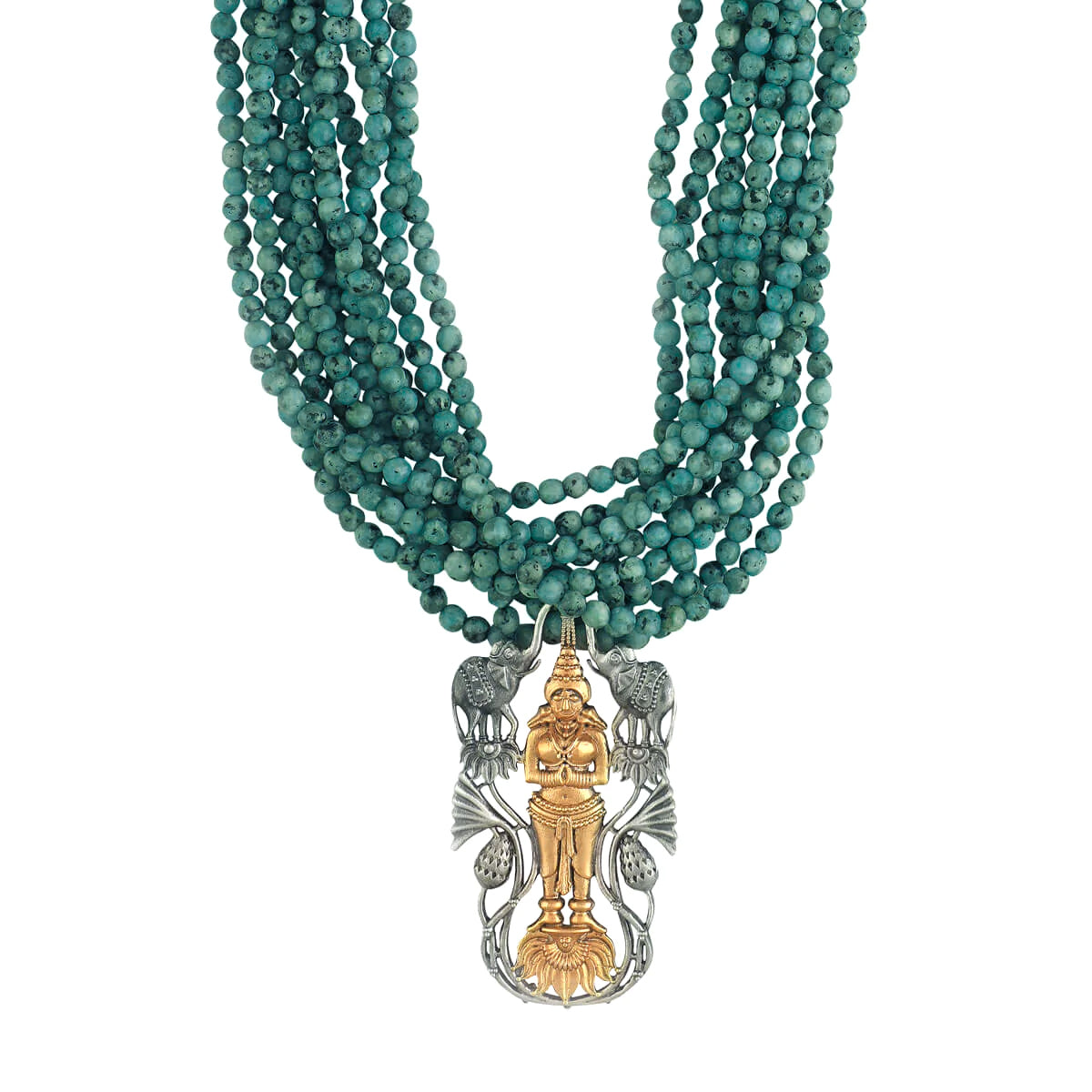 Abhishek lakshmi Silver Necklace By Moha