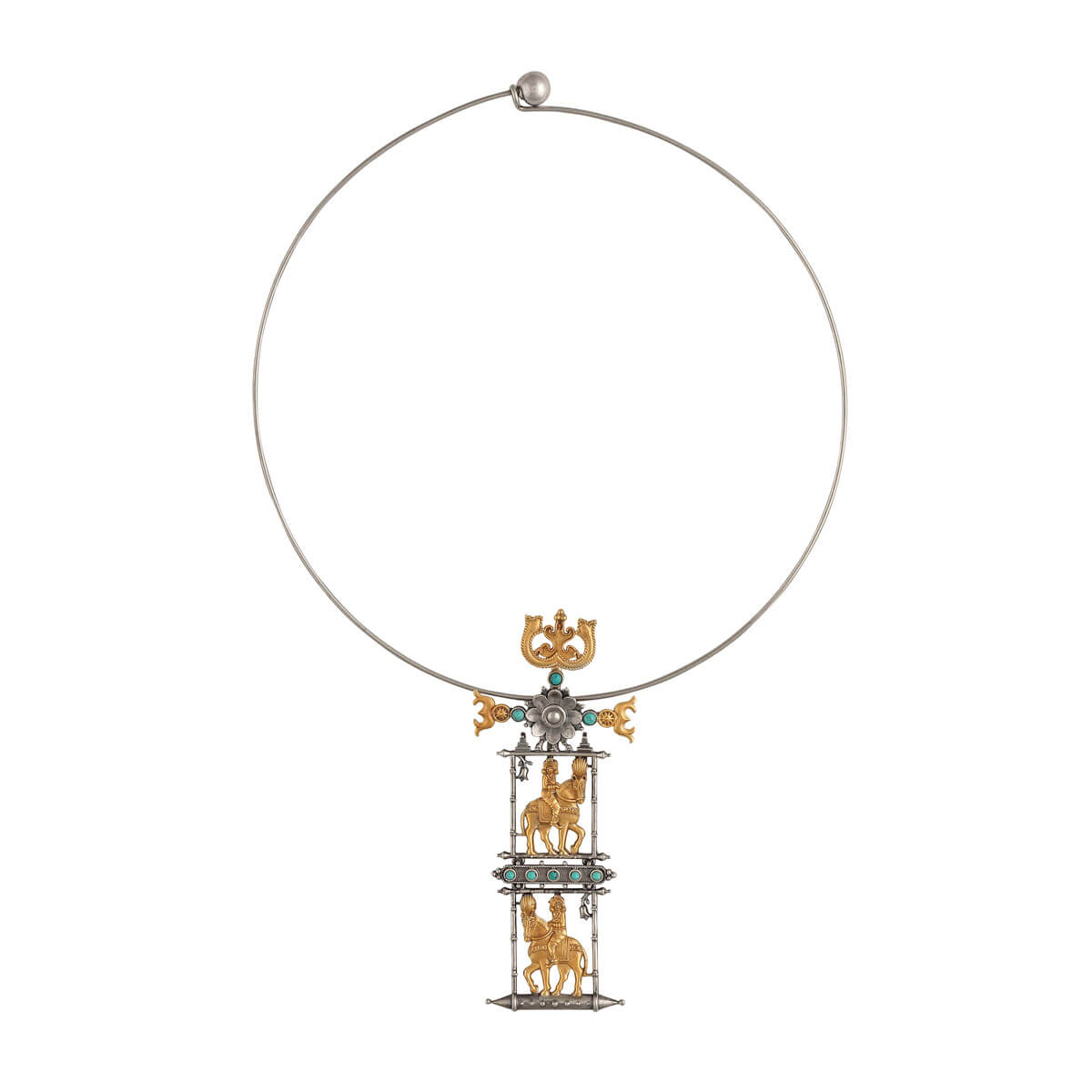 ashwa rohak silver pendant necklace by moha