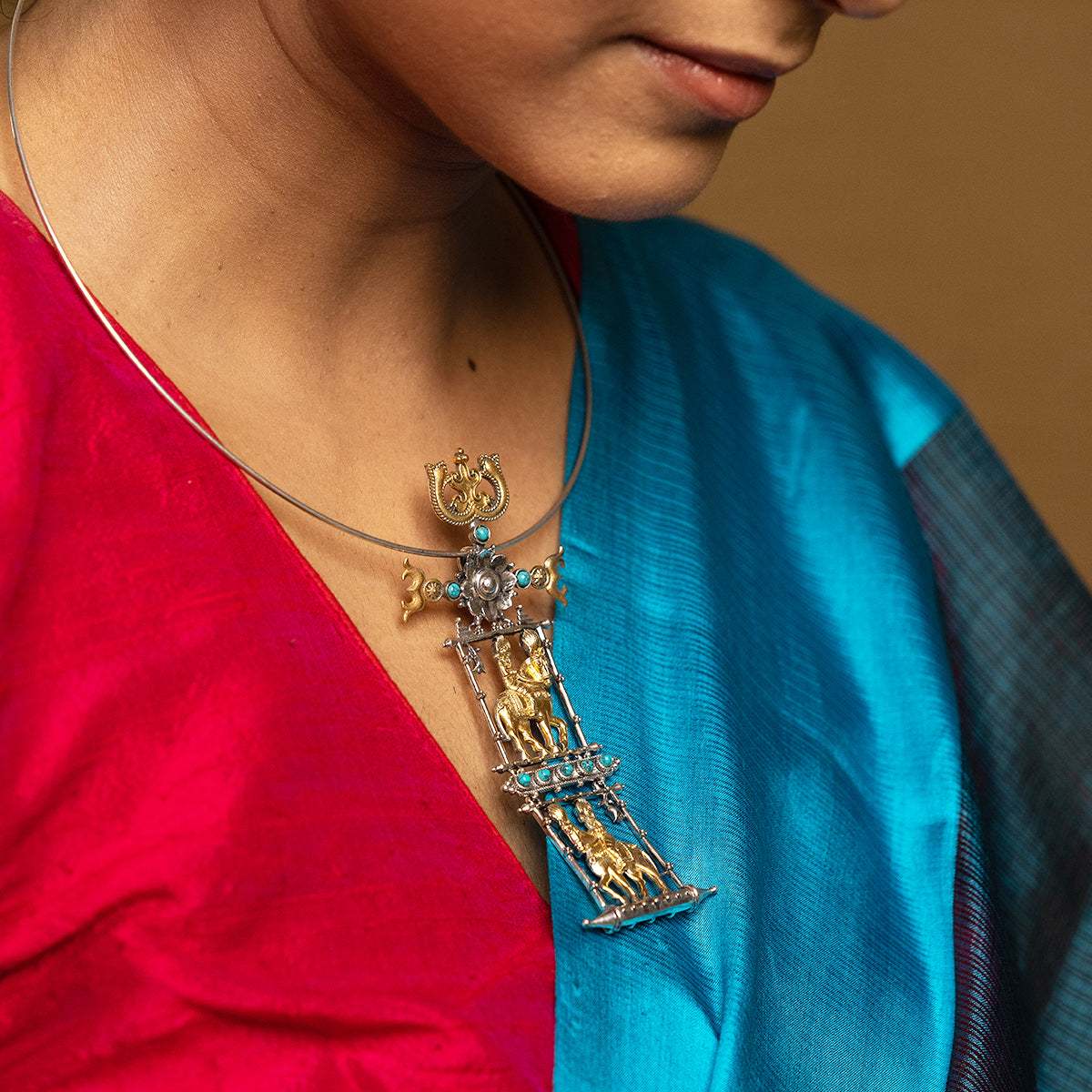 ashwa rohak silver pendant necklace by moha