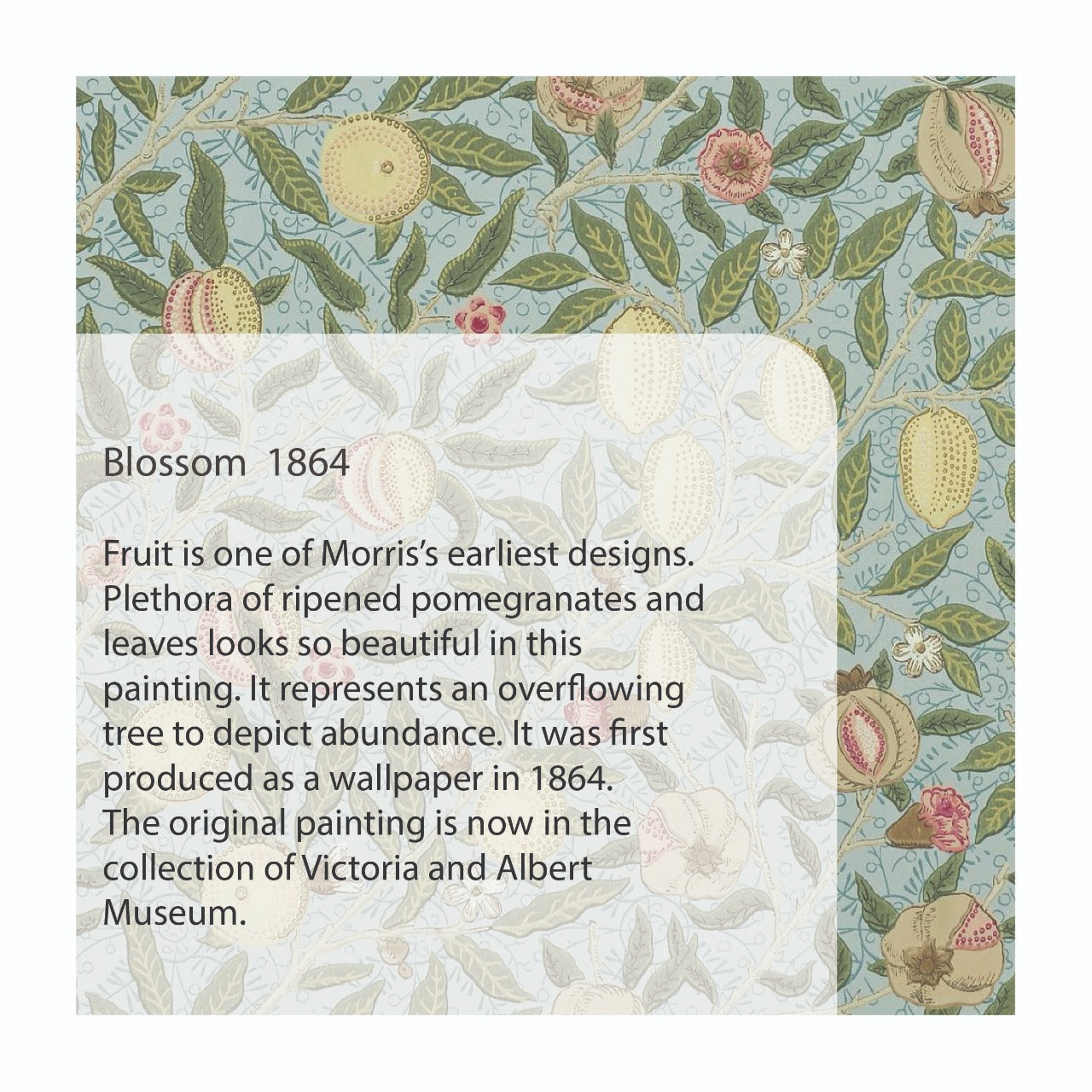William Morris - Blossom Silver Necklace by Moha