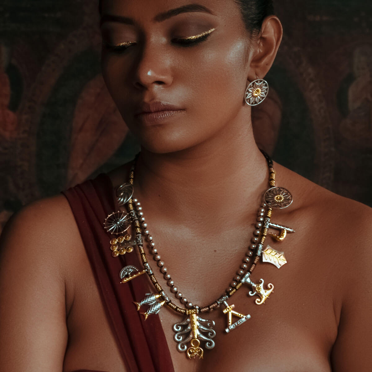 bodhi mangala necklace dual toned by moha