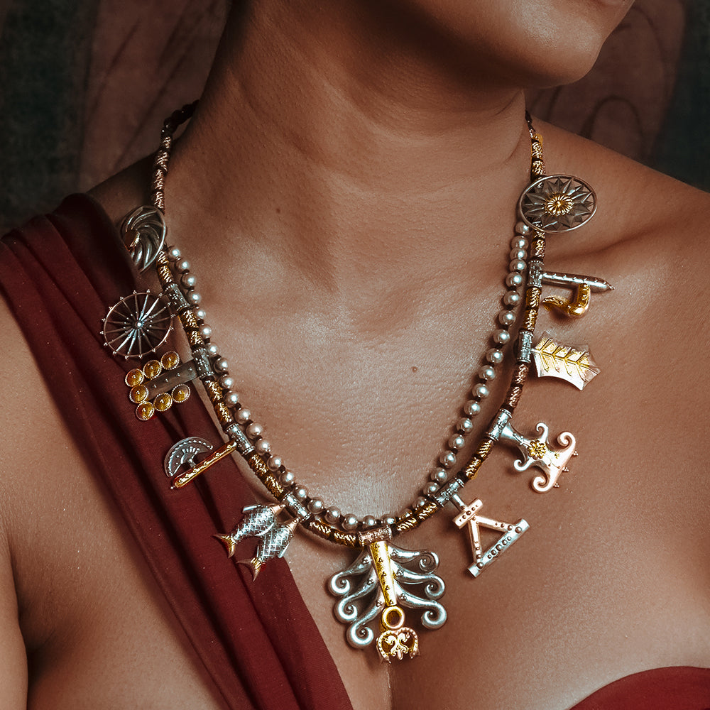 bodhi mangala necklace dual toned by moha