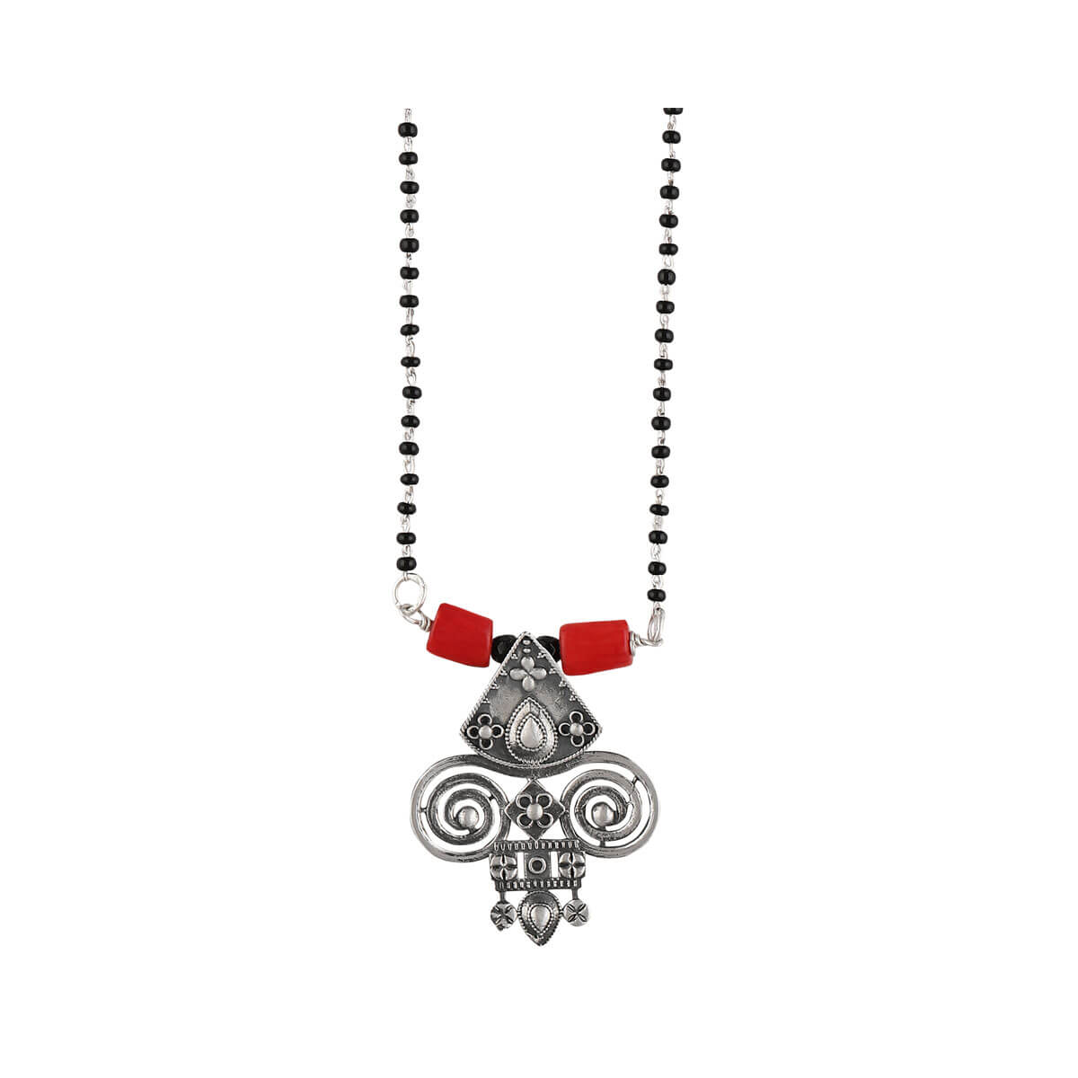 chittor silver mangalsutra by moha