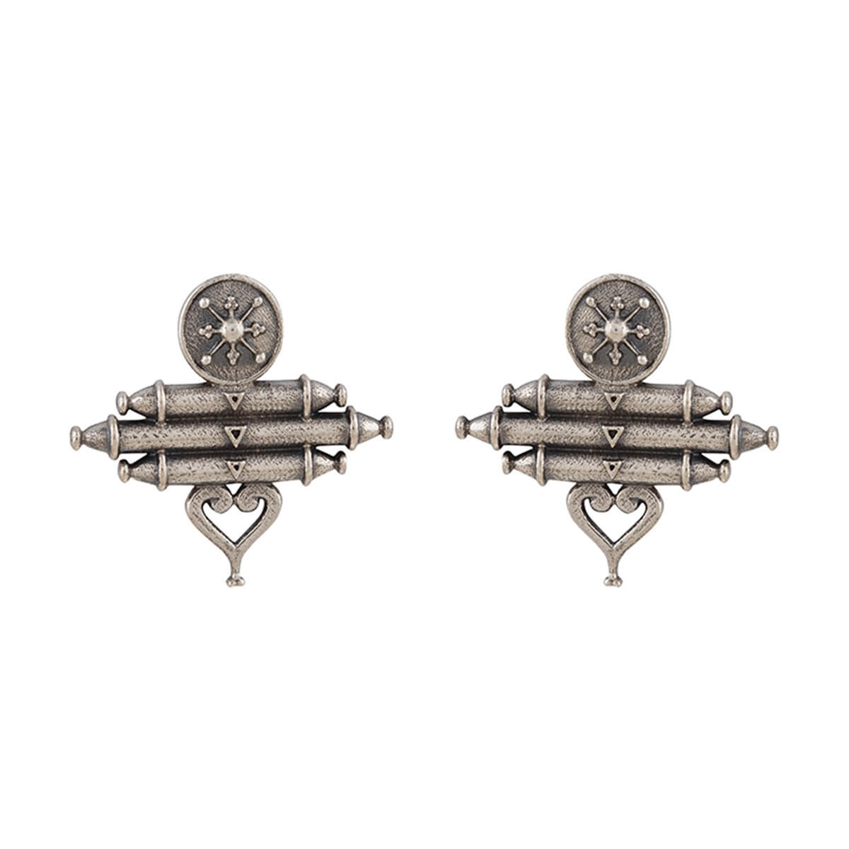 Dhaal Silver Earrings