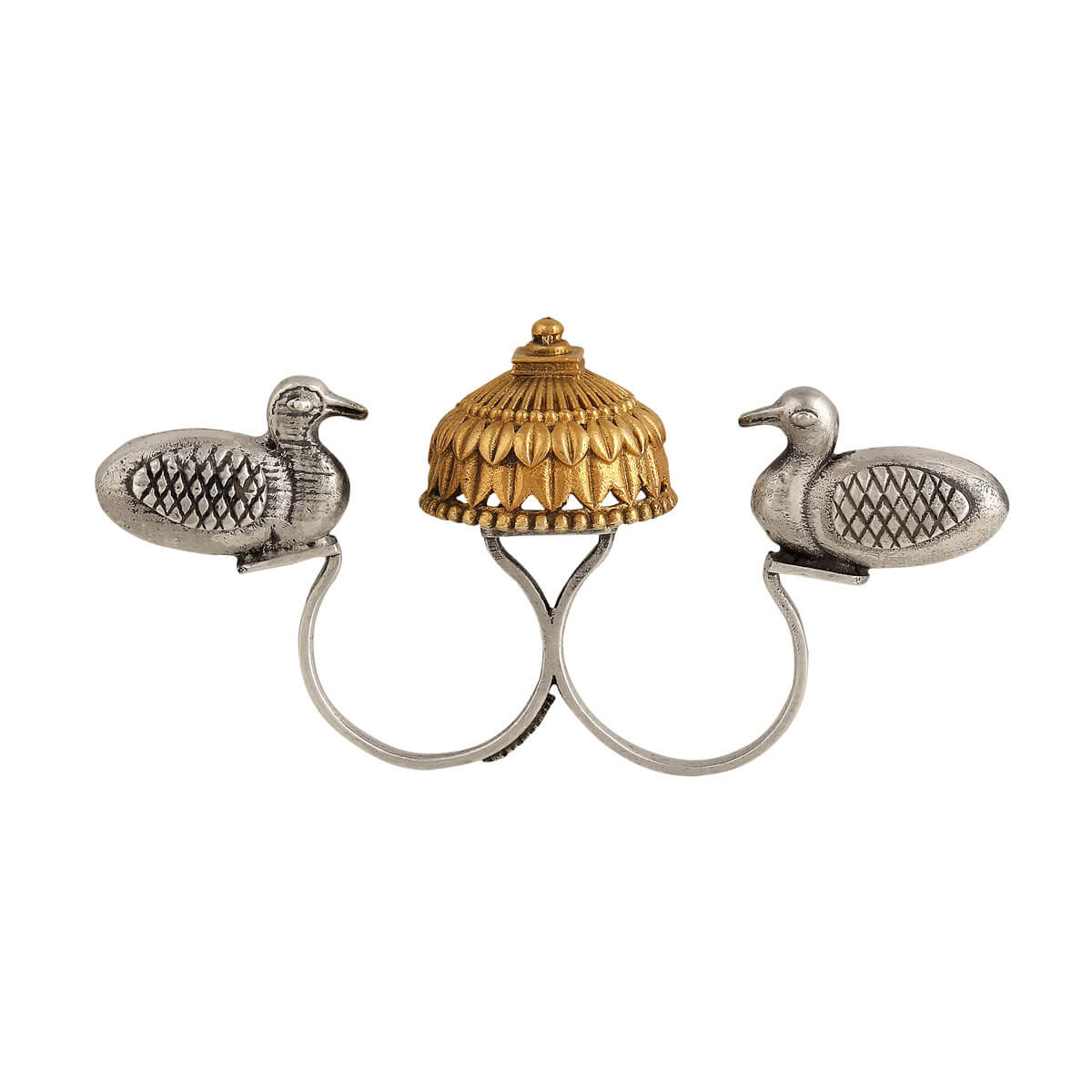 Chakrawak Silver Finger Ring