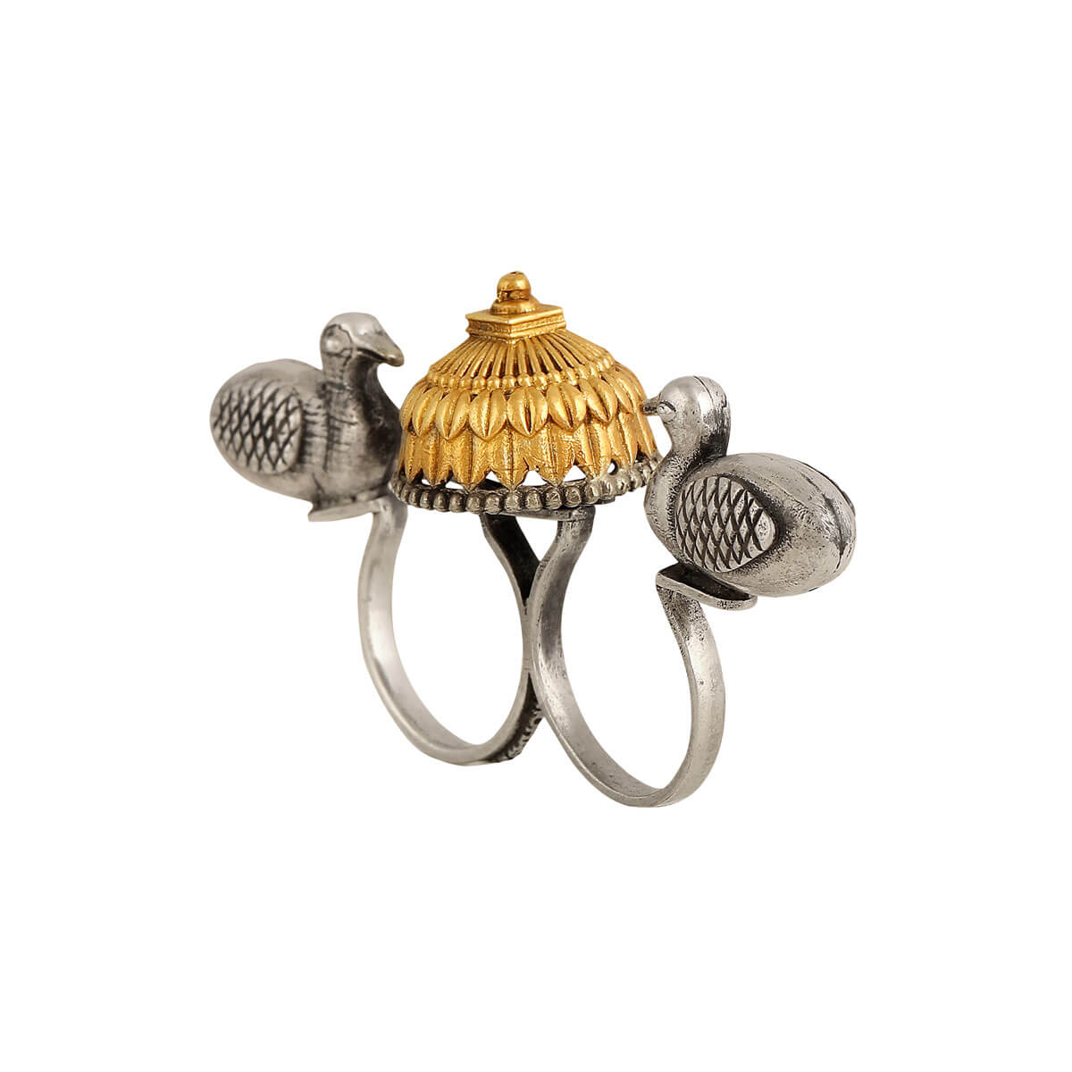 Chakrawak Silver Finger Ring