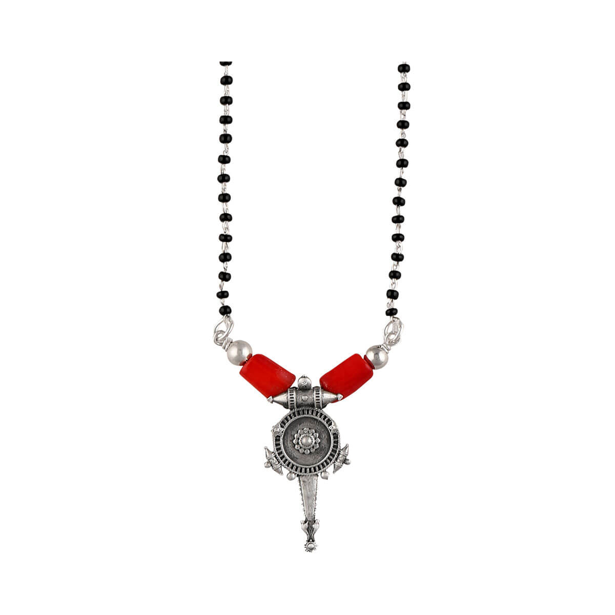 hingora silver mangalsutra by moha