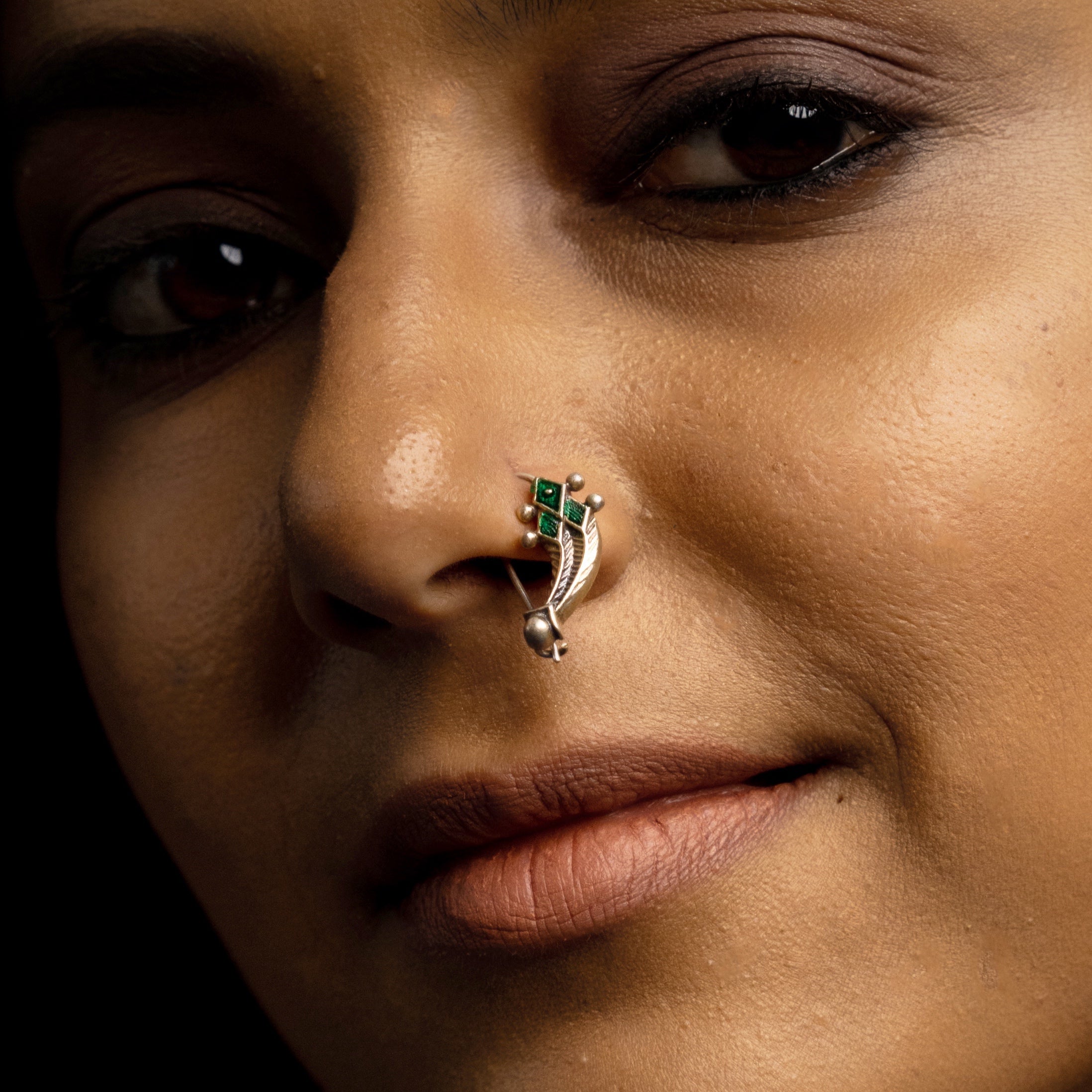 Machli Silver Nath/ Nose Ring By Moha -Pierced Left