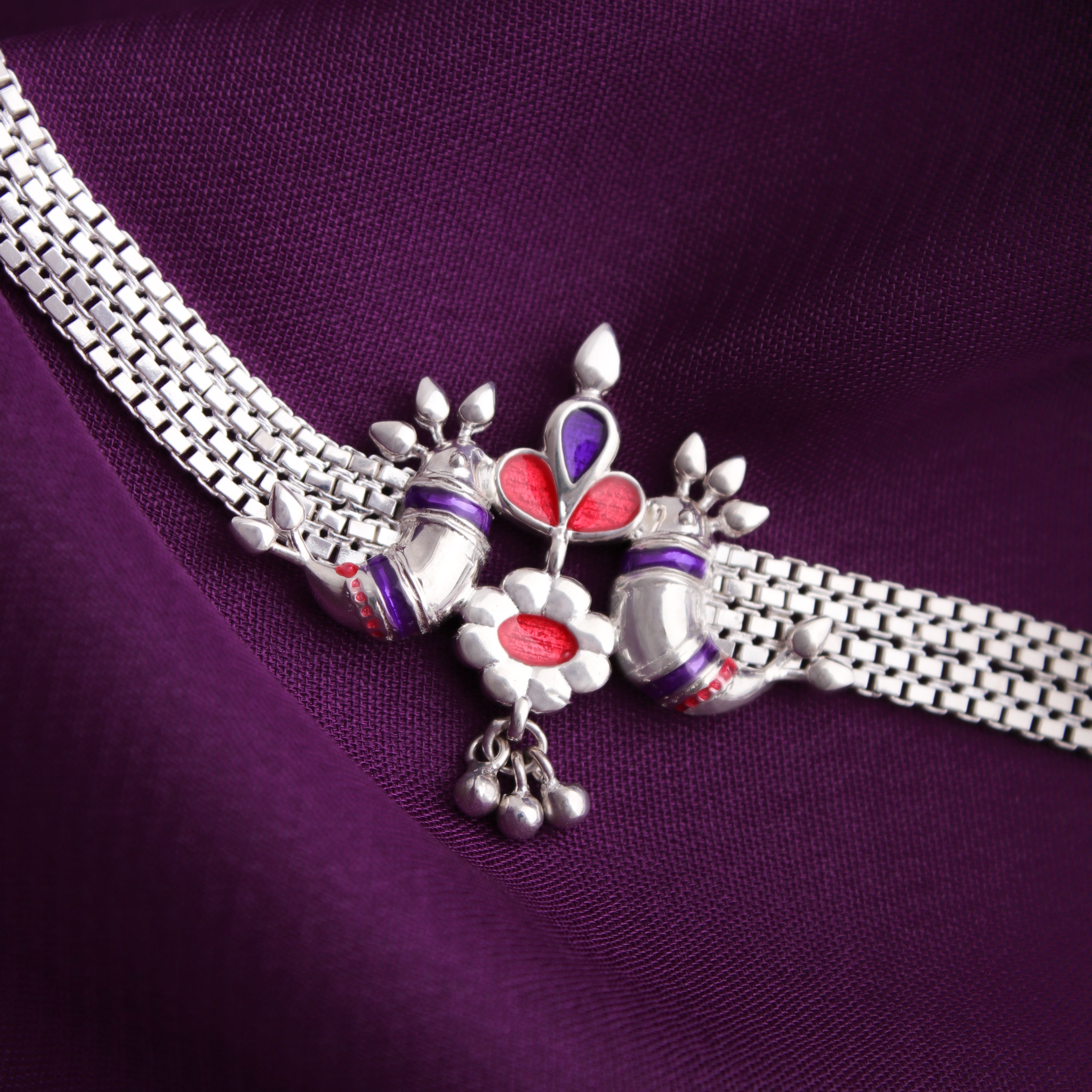 pakhi silver choker necklace by moha