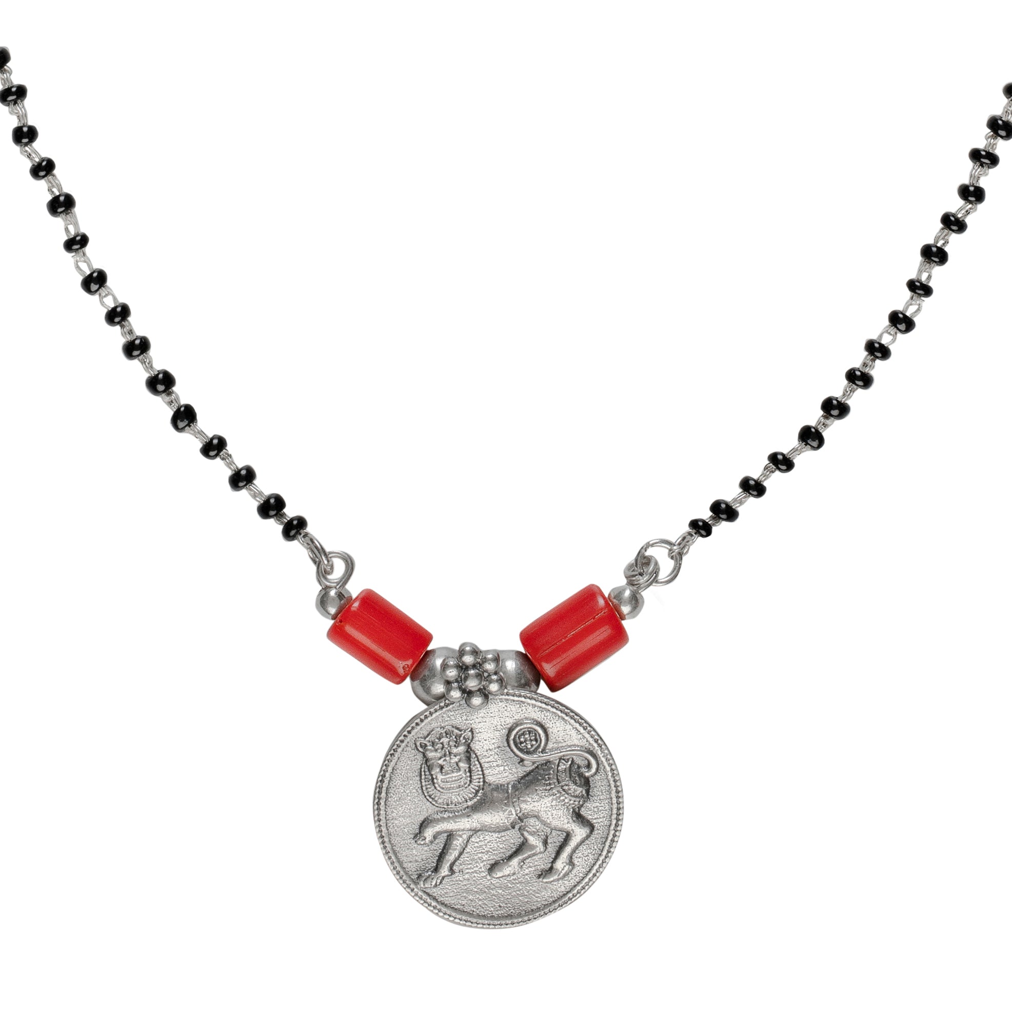 kadamba silver mangalsutra by moha