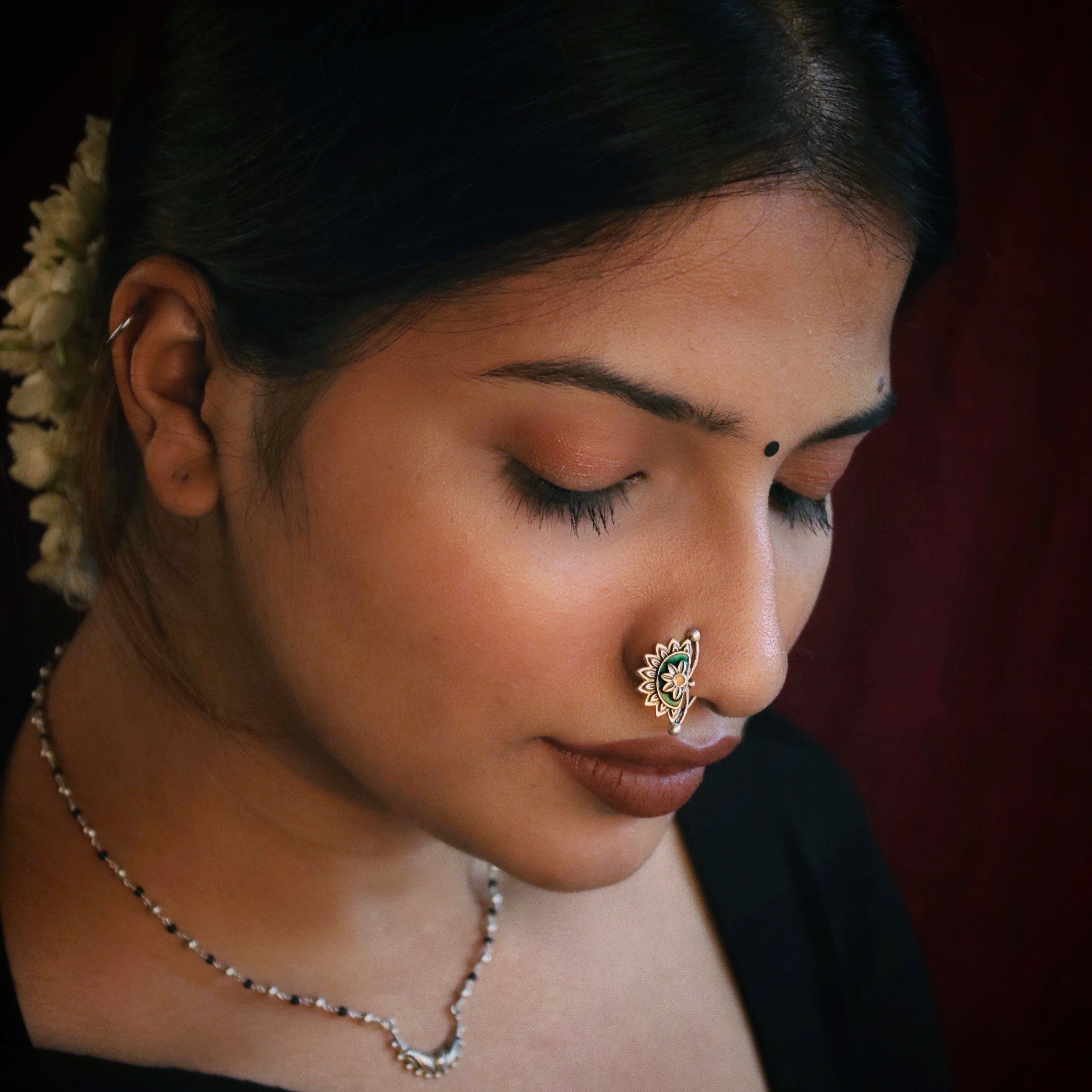 kanna silver nath pierced right by moha
