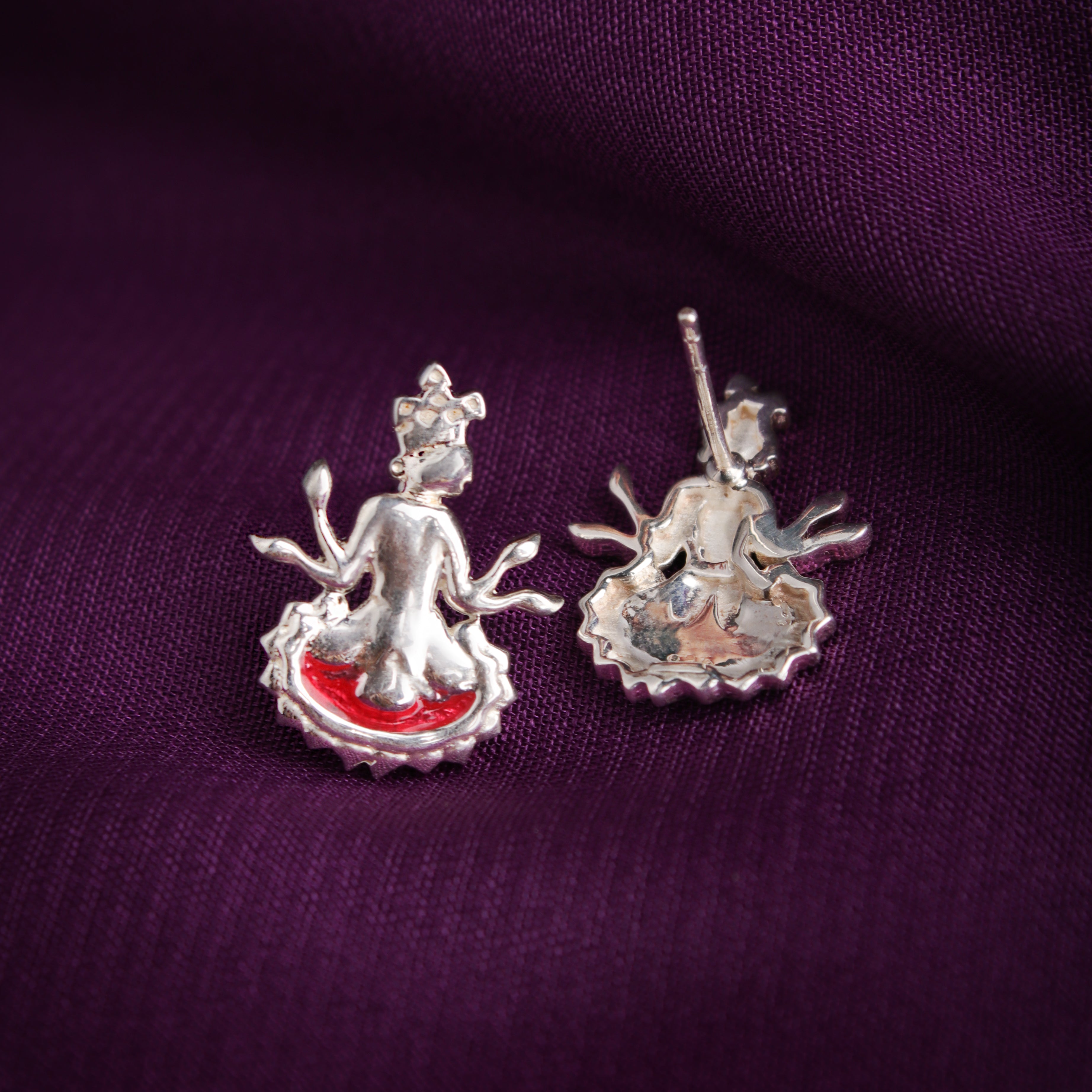 kian silver earrings top by moha