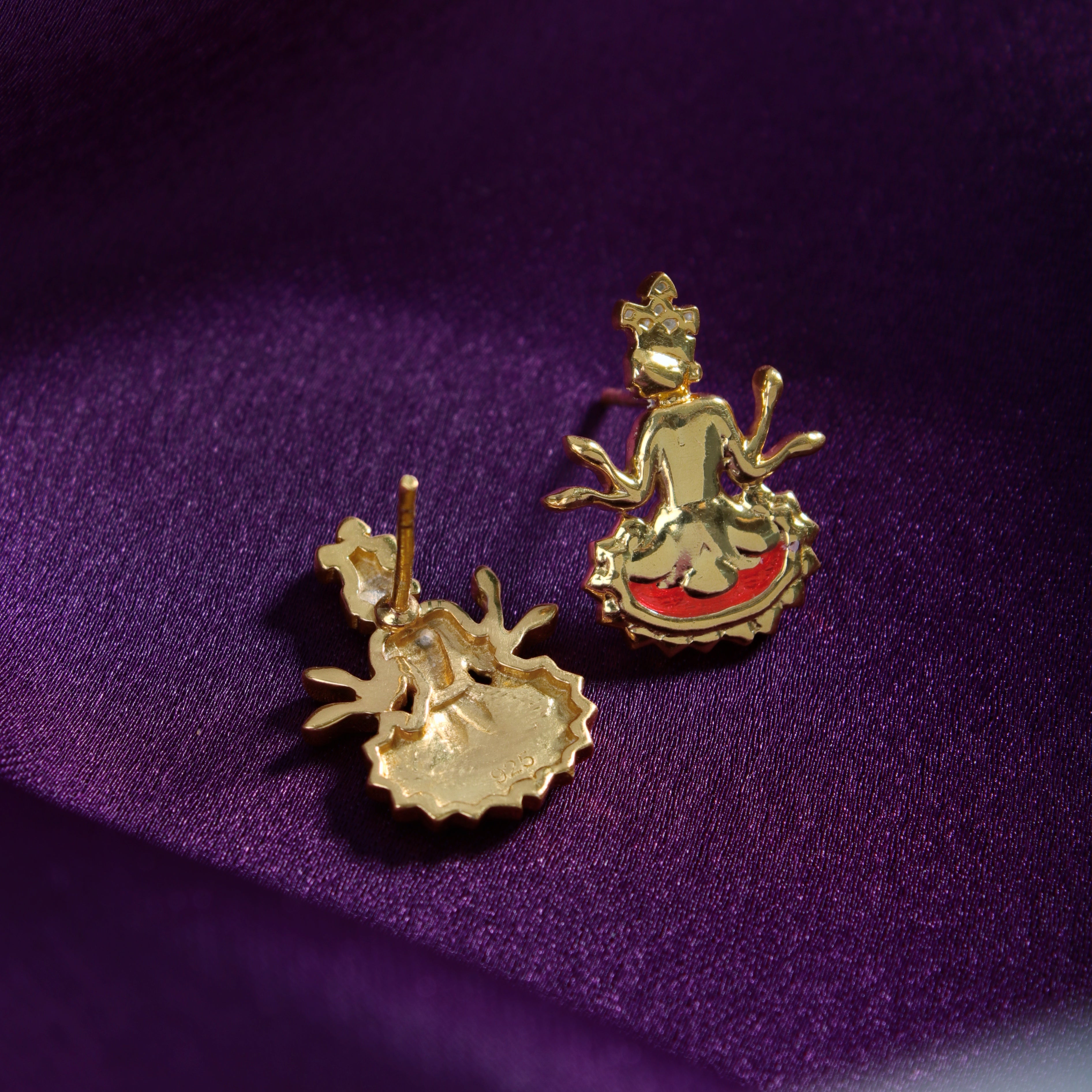 kian silver earrings top by moha