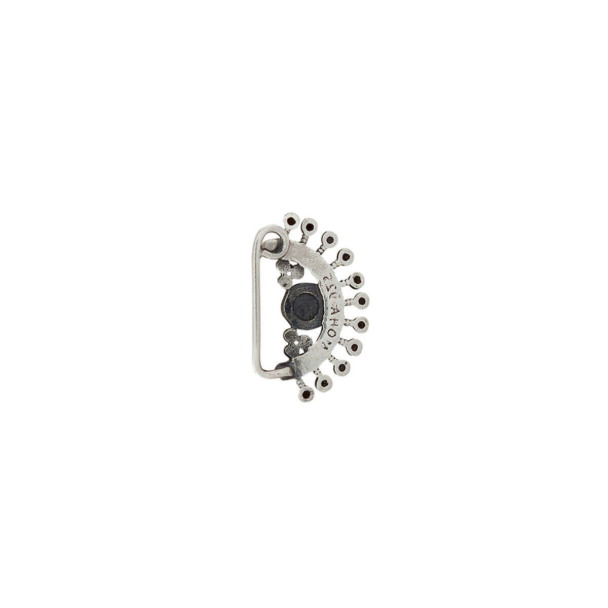 lakshmi silver nath black clip on right by moha