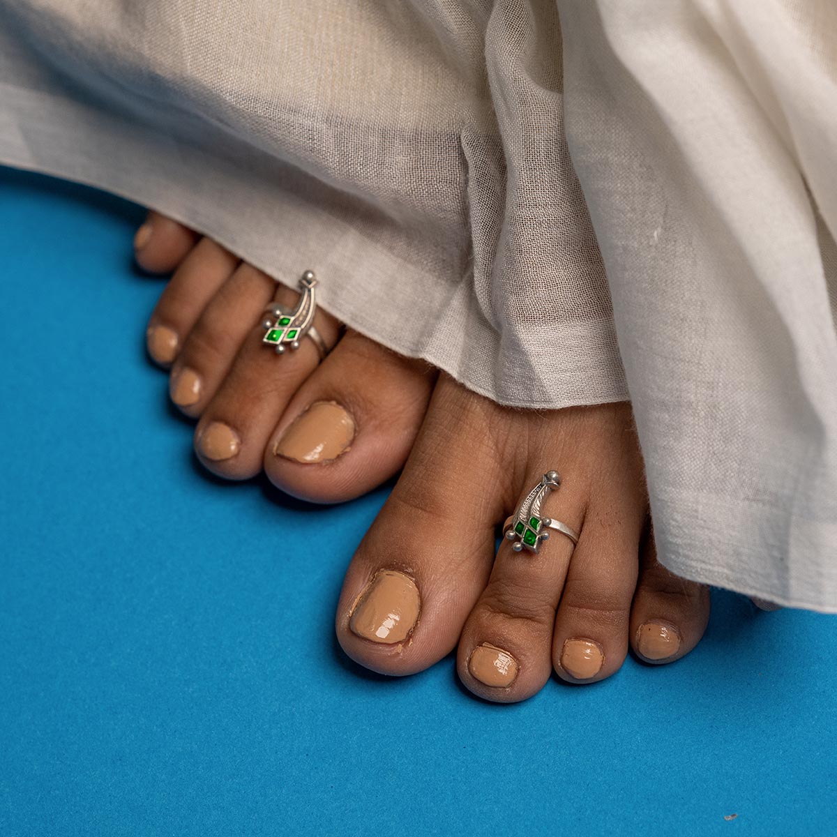 Machli Silver Toe Rings by MOHA