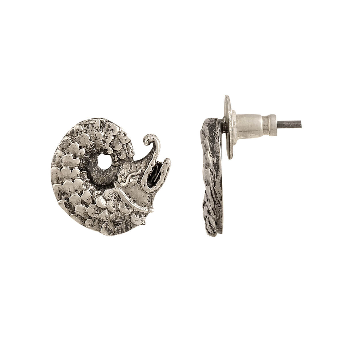 Makara silver Earring