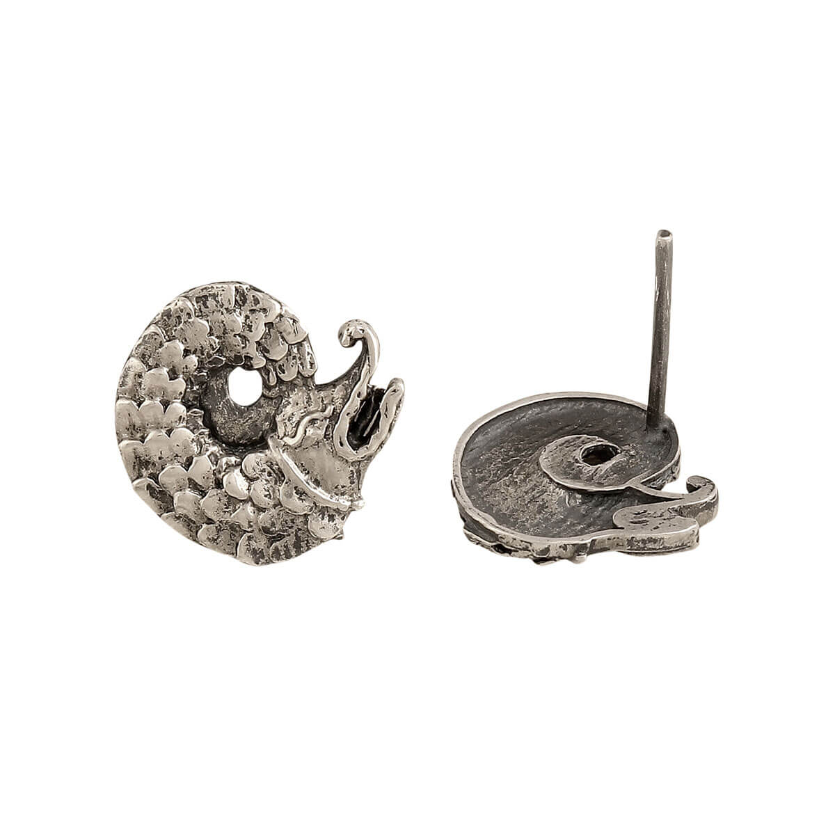 Makara silver Earring