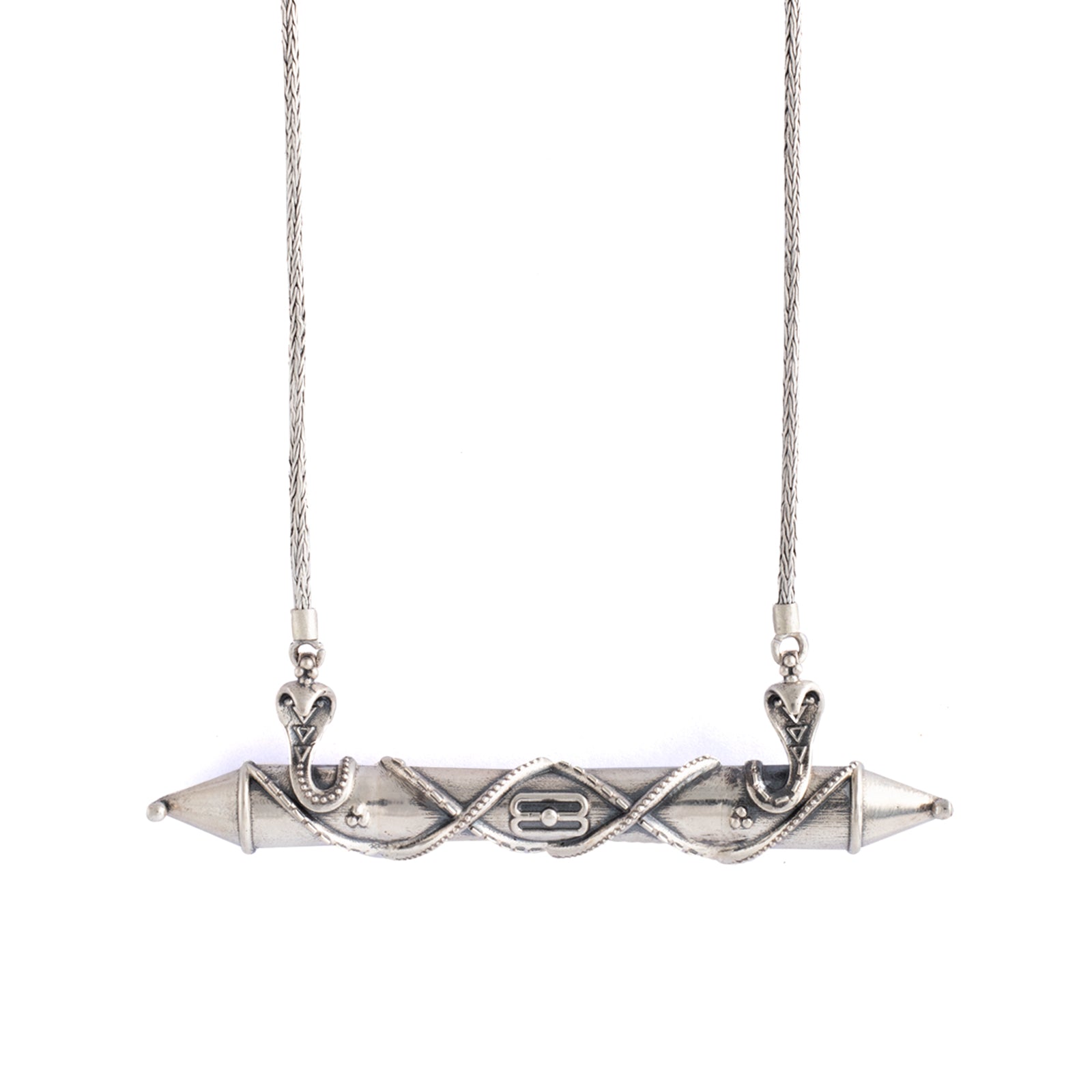 naag chaitanya silver pendant necklace