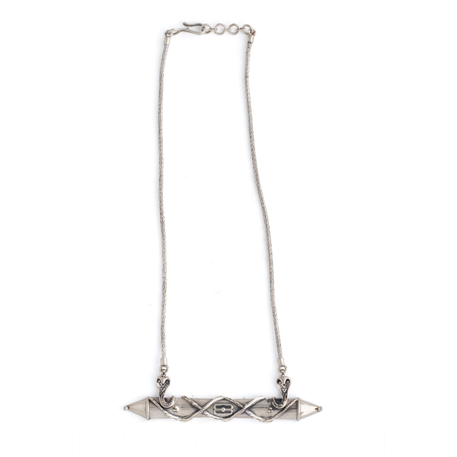 naag chaitanya silver pendant necklace