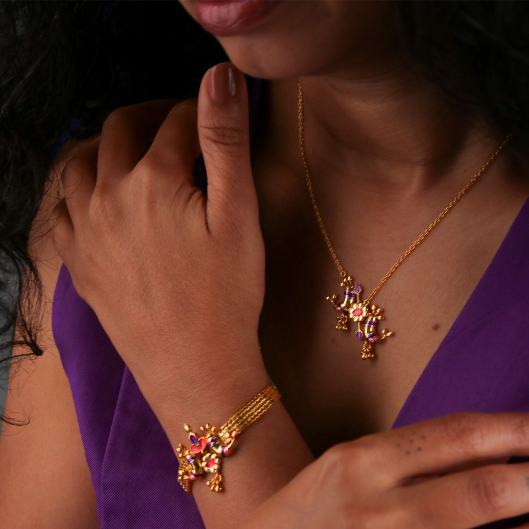 pakhi silver chain pendant necklace by moha