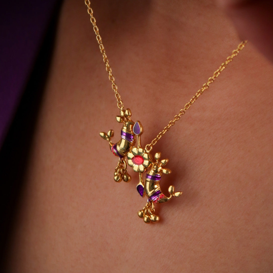 pakhi silver chain pendant necklace by moha