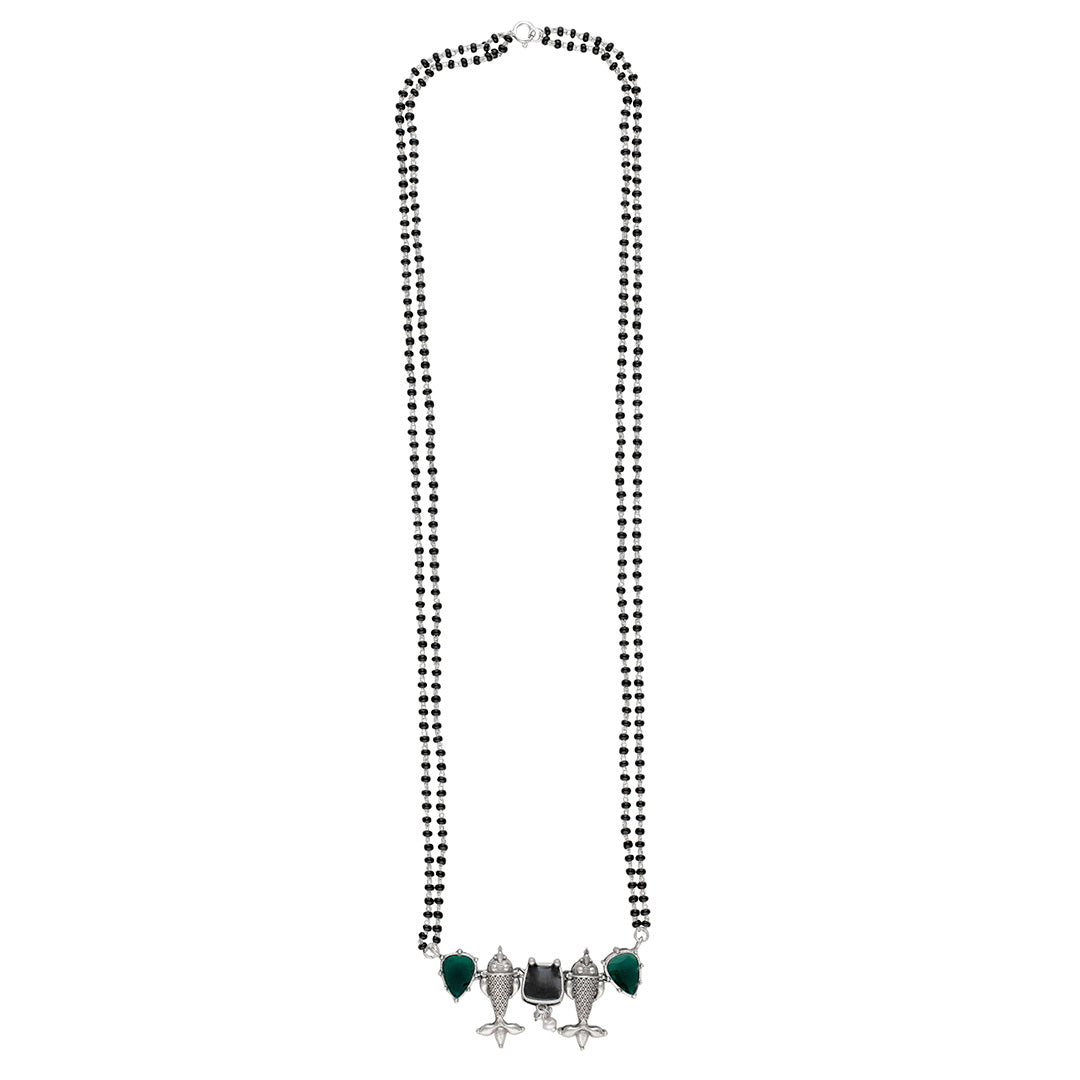 roha silver mangalsutra by moha