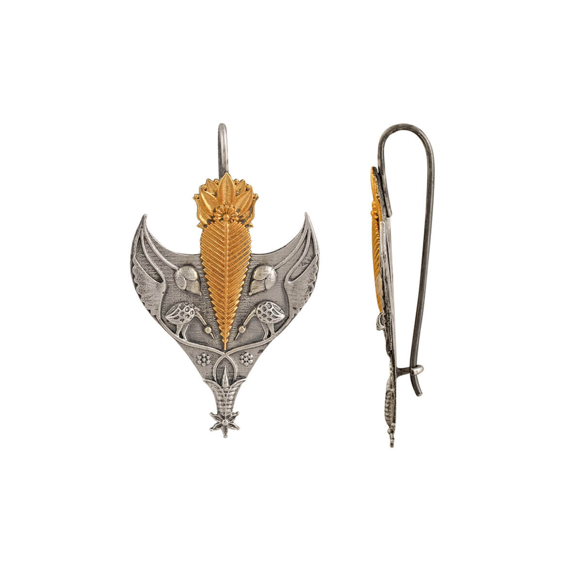 Sarovar Krida Silver Earring