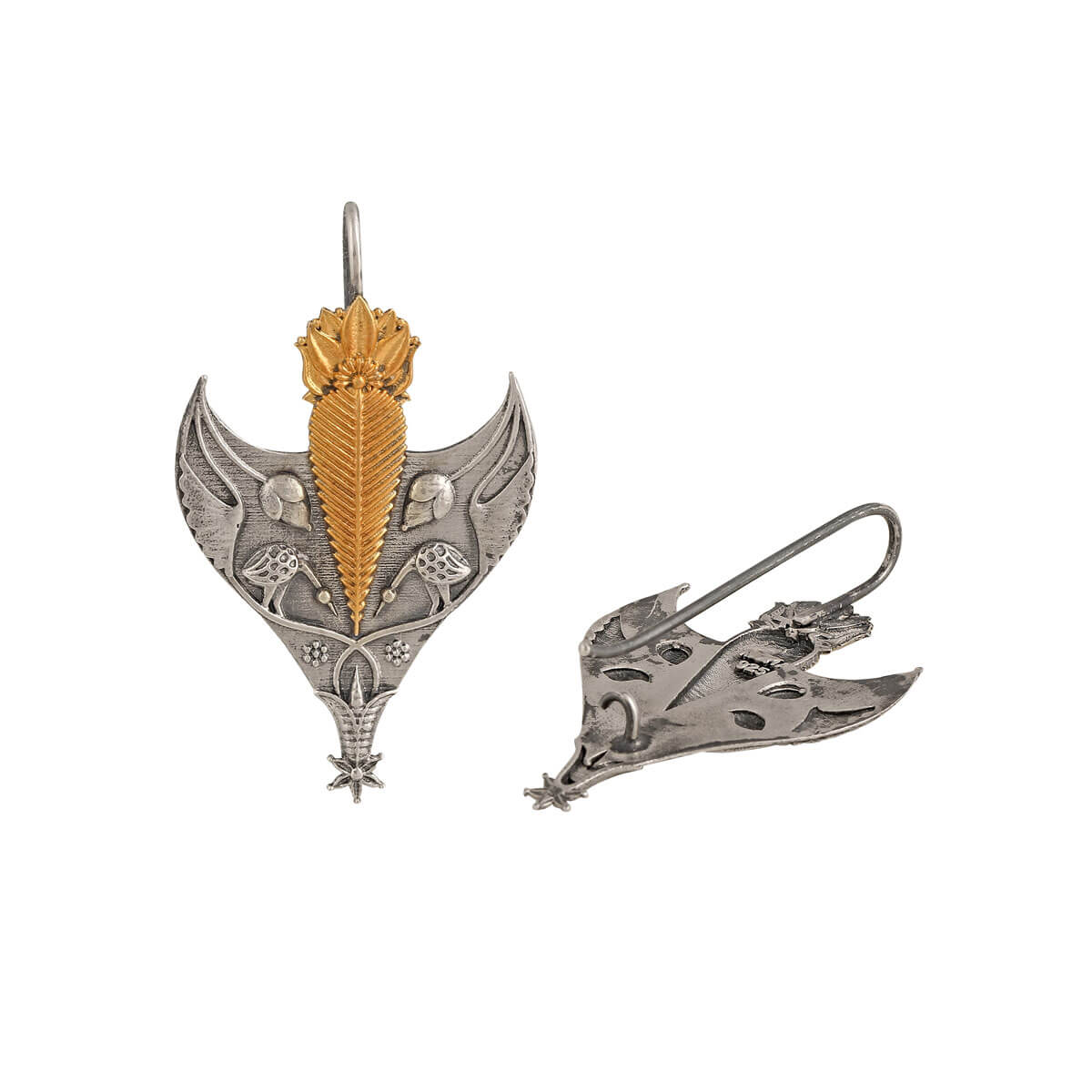 Sarovar Krida Silver Earring