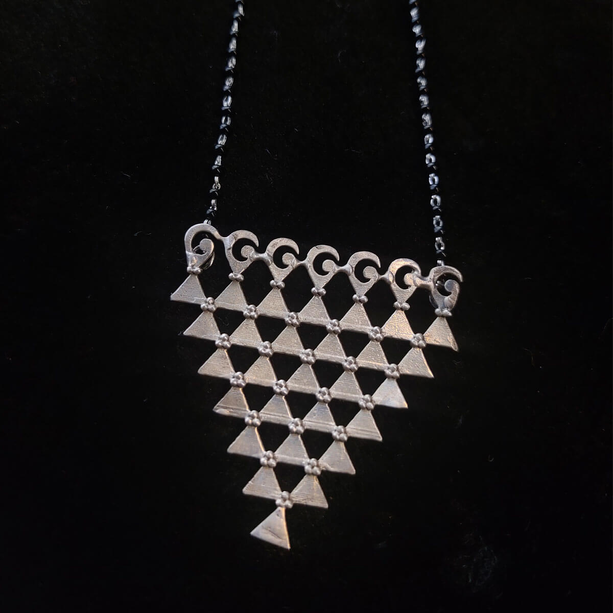 saraswati silver mangalsutra big by moha