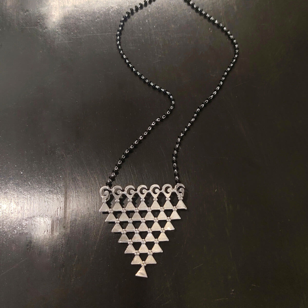 saraswati silver mangalsutra big by moha