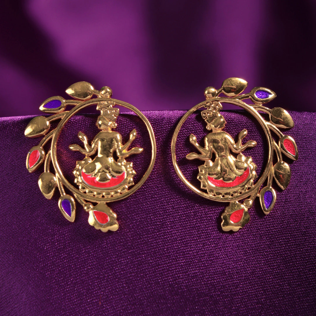 shyam silver earrings by moha