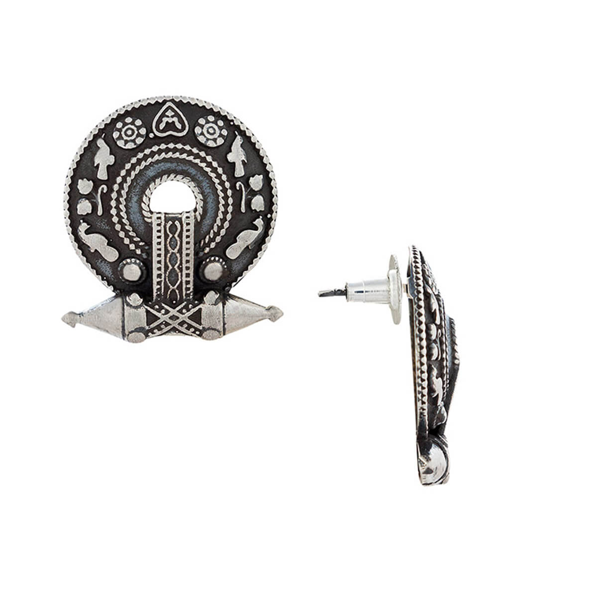 akota silver earrings by moha