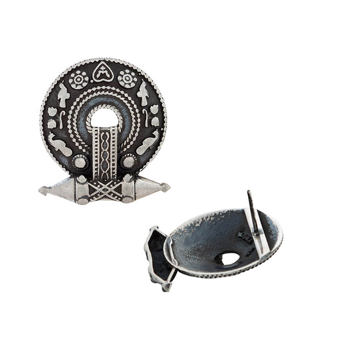 akota silver earrings by moha