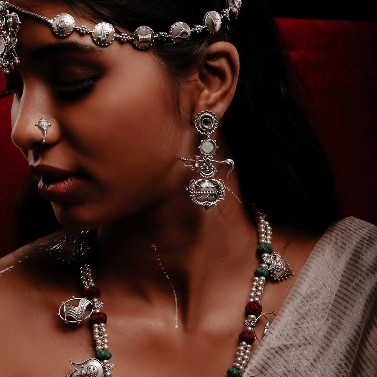 amarta silver earring big by moha