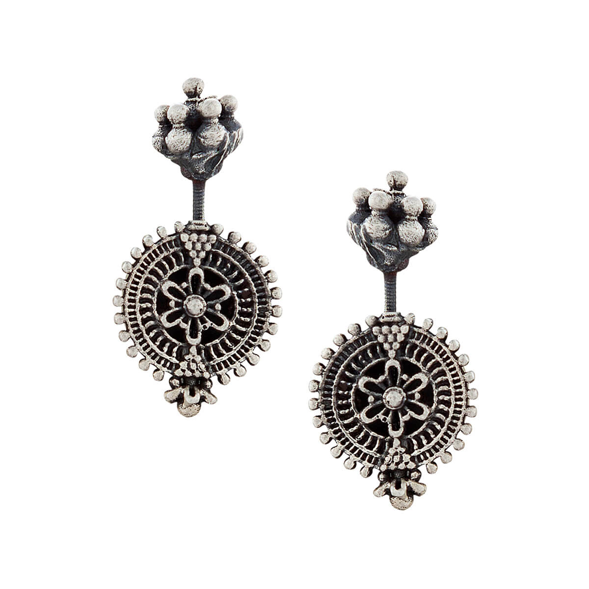 Chakra Silver Bugadi, Pierced - mohabygeetanjali