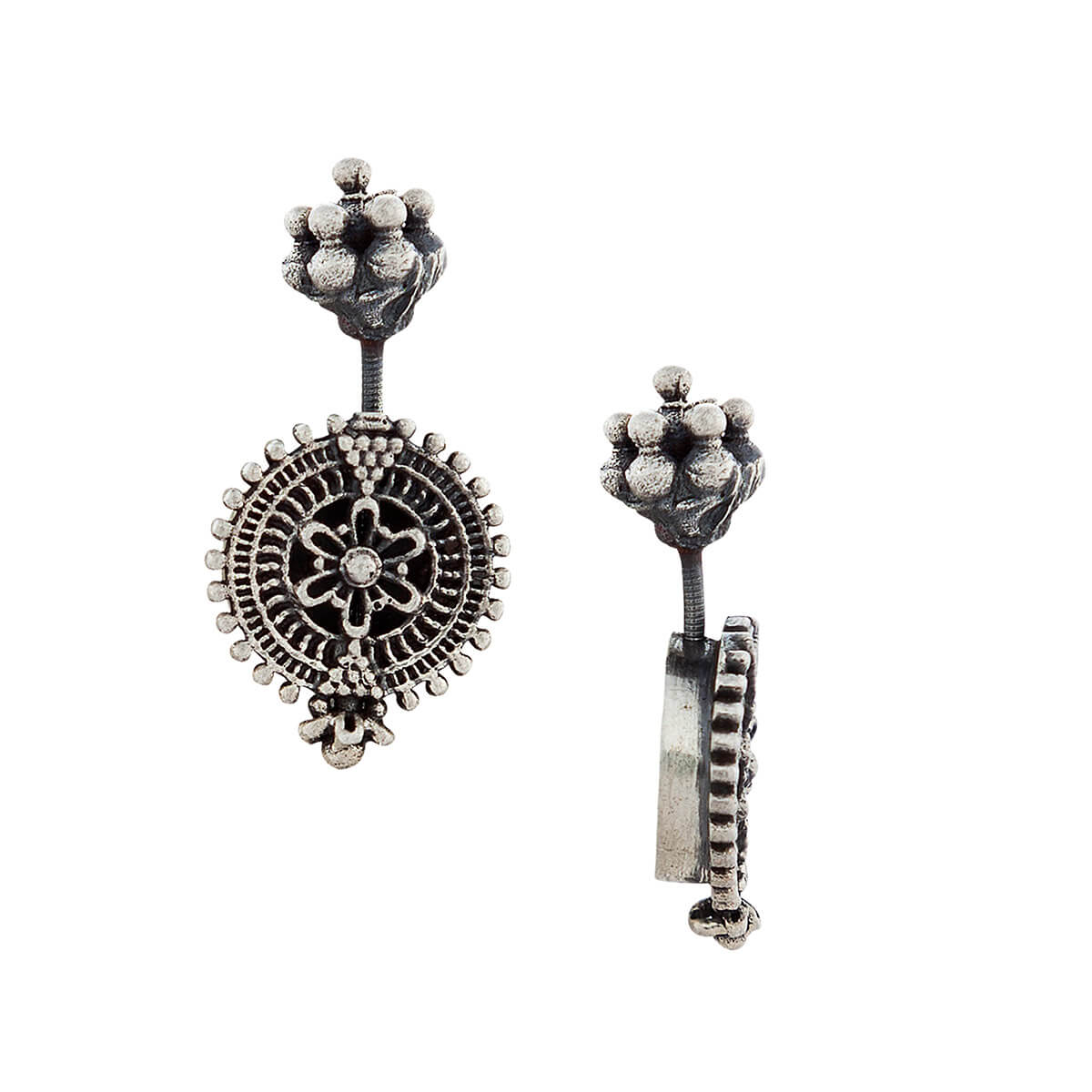 Chakra Silver Bugadi, Pierced - mohabygeetanjali