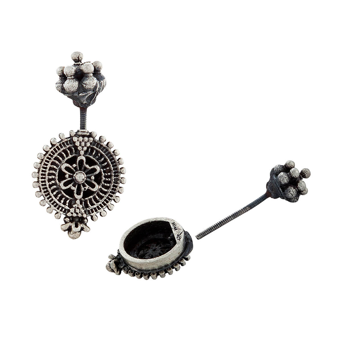 Chakra Silver Bugadi, Pierced - mohabygeetanjali