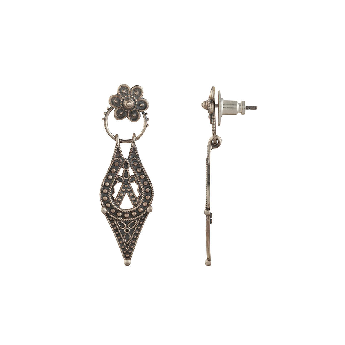 chamba silver earrings small by moha