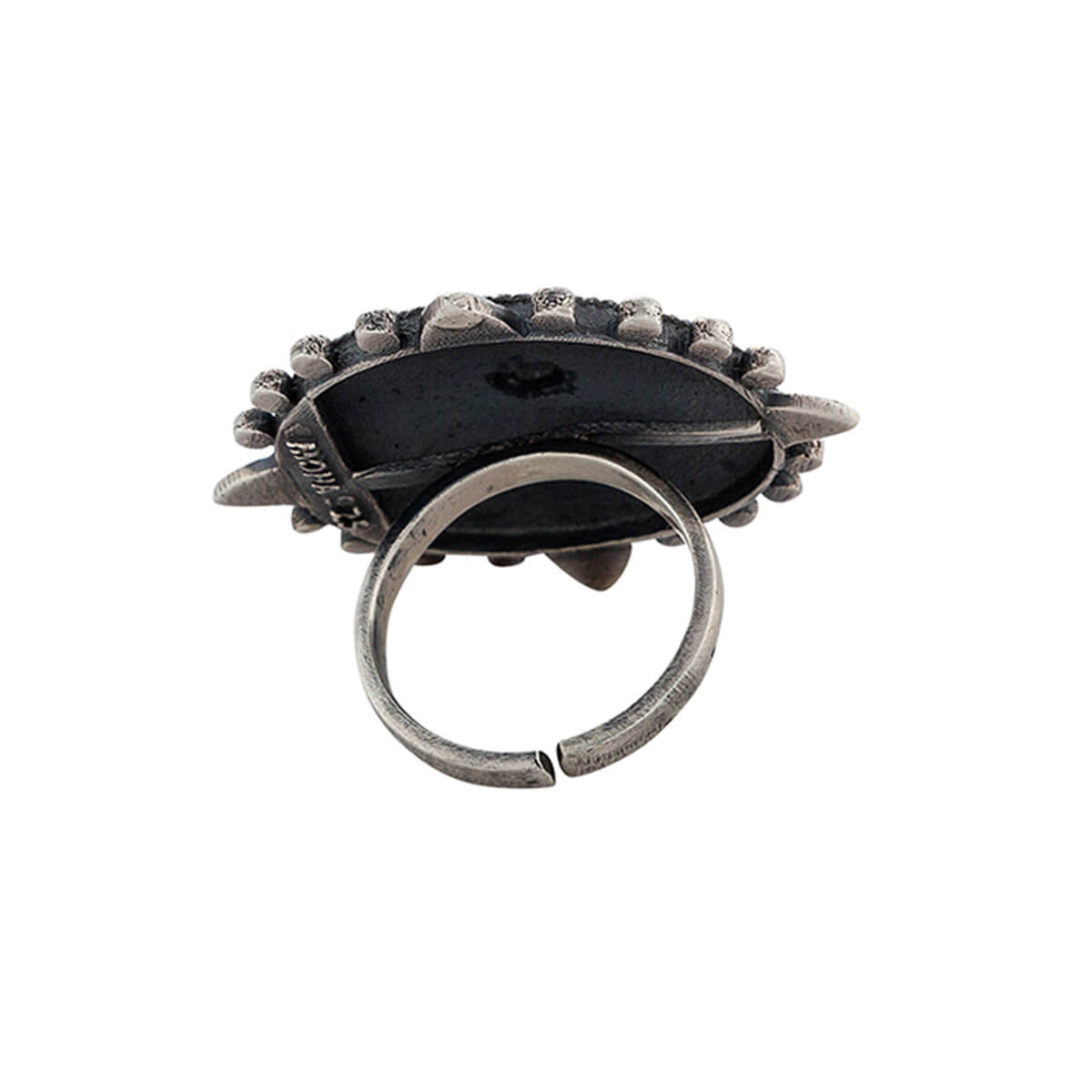 harappa hexa unicorn silver finger ring by moha