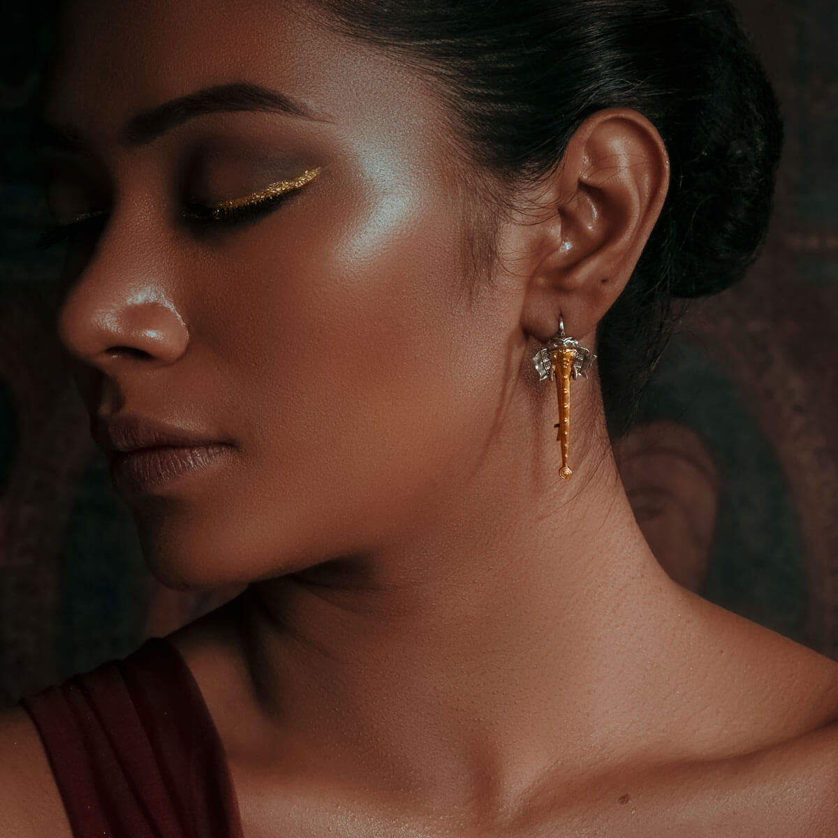 hastin silver earrings by moha