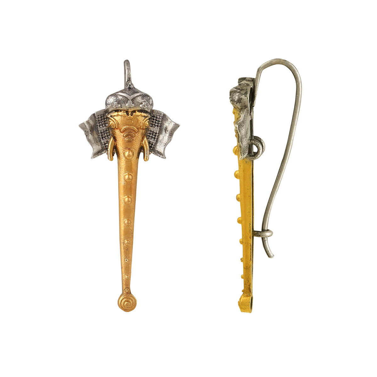 hastin silver earrings by moha