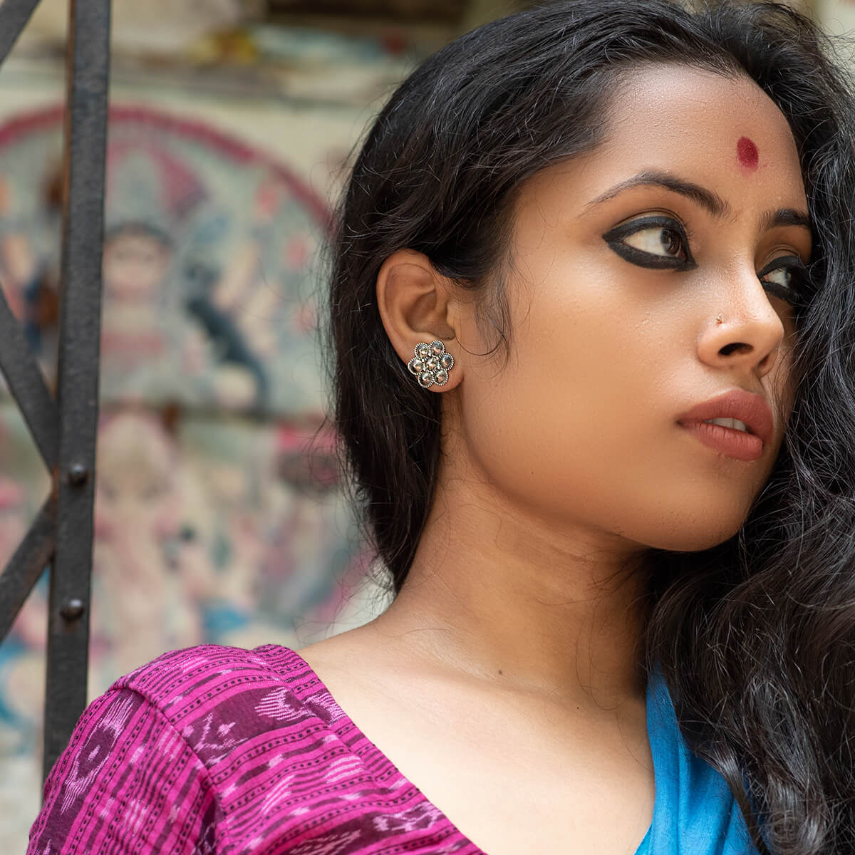 kudi silver earrings by moha