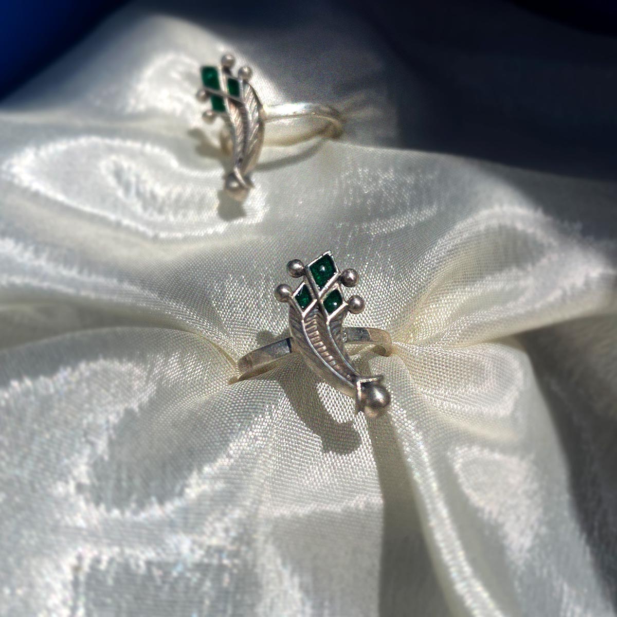 machli silver toe rings by moha