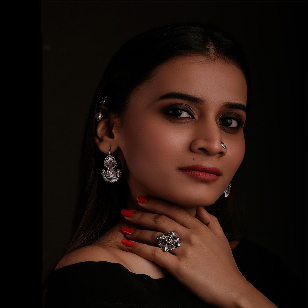 mahi silver earrings by moha