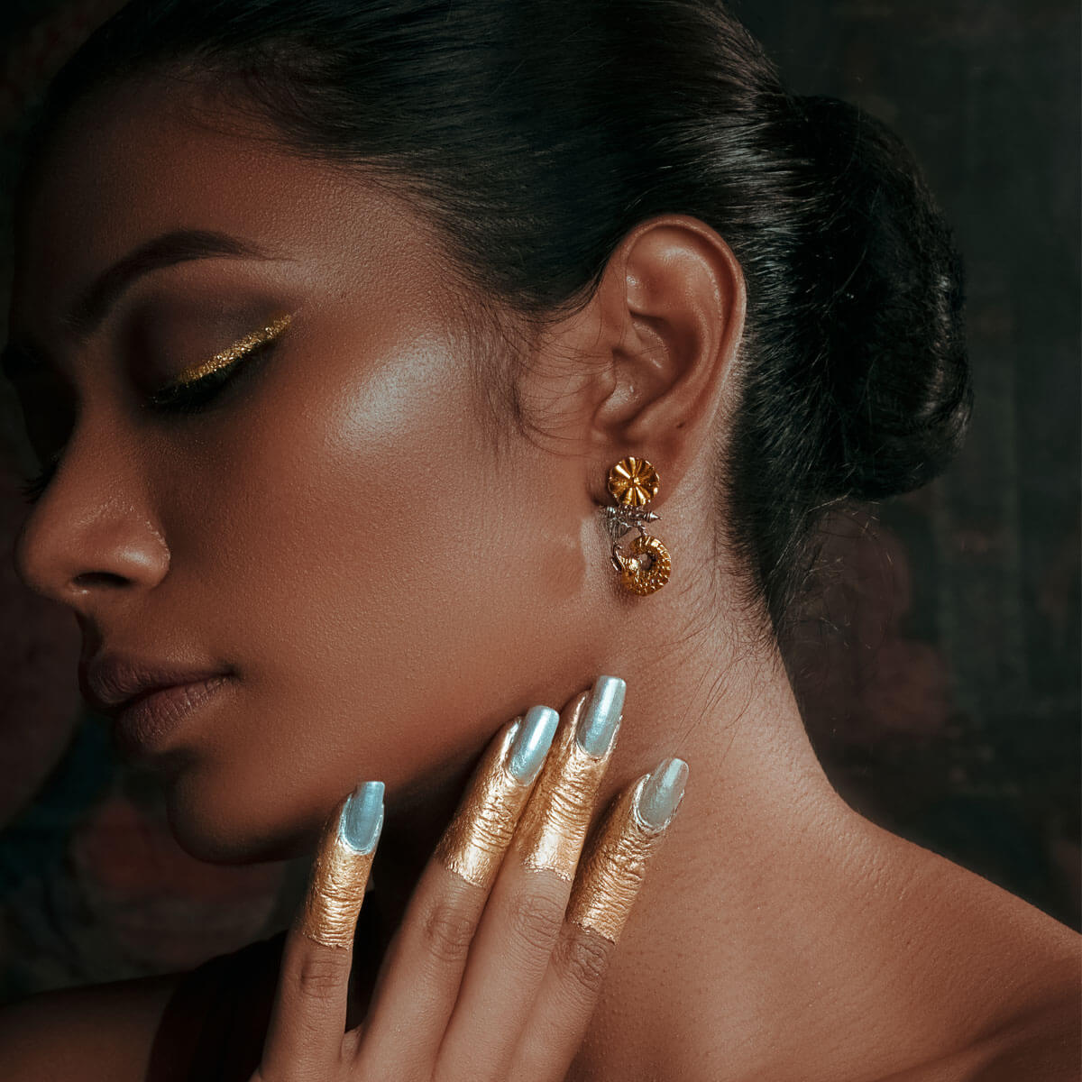 makarakundala silver earrings by moha