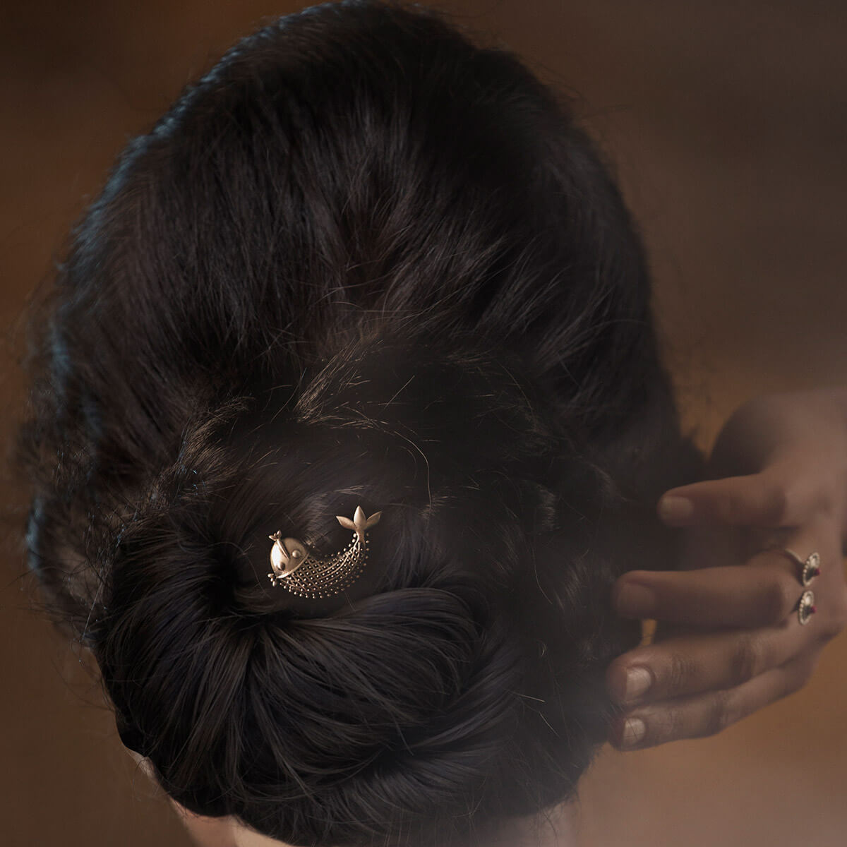 masoli silver hair pin by moha