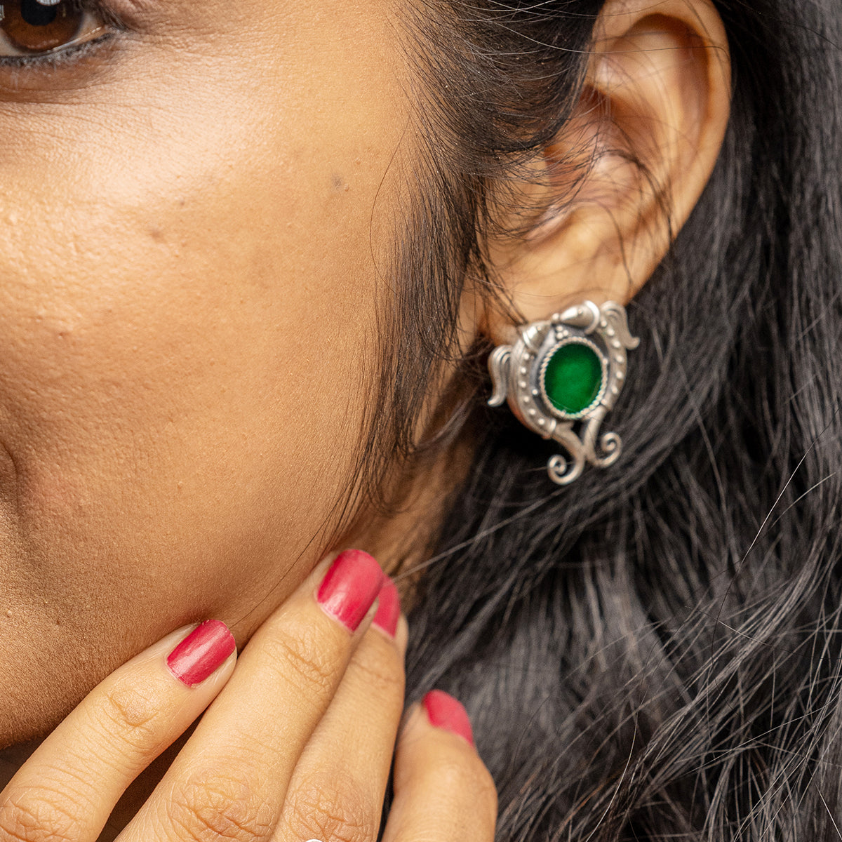 matsya silver earrings by moha