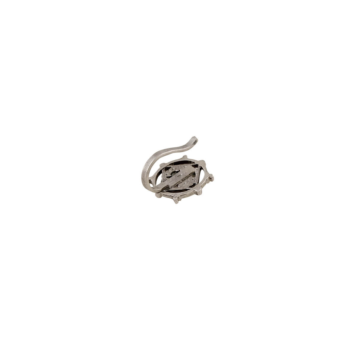 naksh silver nosepin clip on by moha