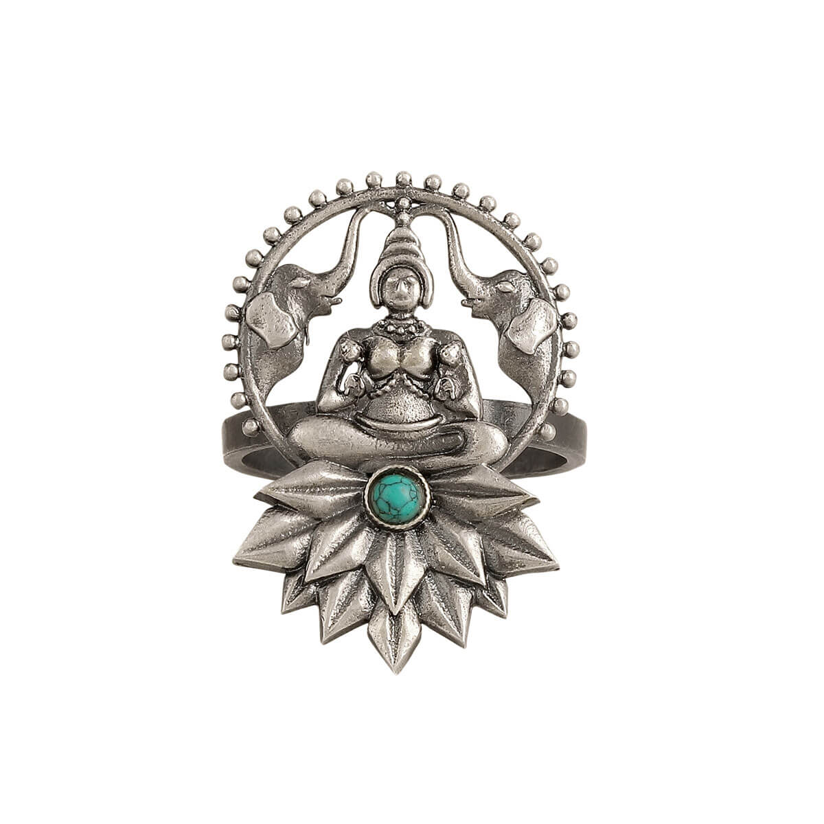 padma lakshmi silver finger ring by moha